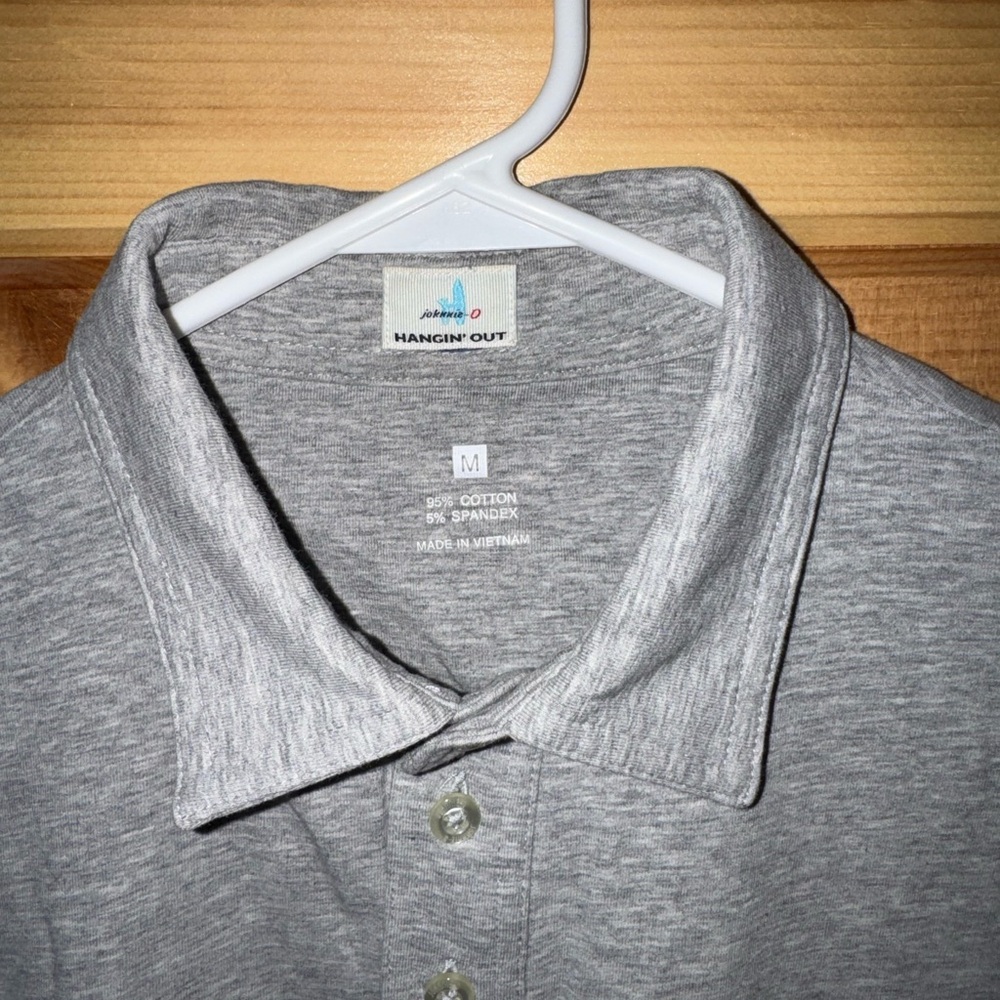 johnnie-O Heather Gray Polo Shirt - Picture 2 of 3